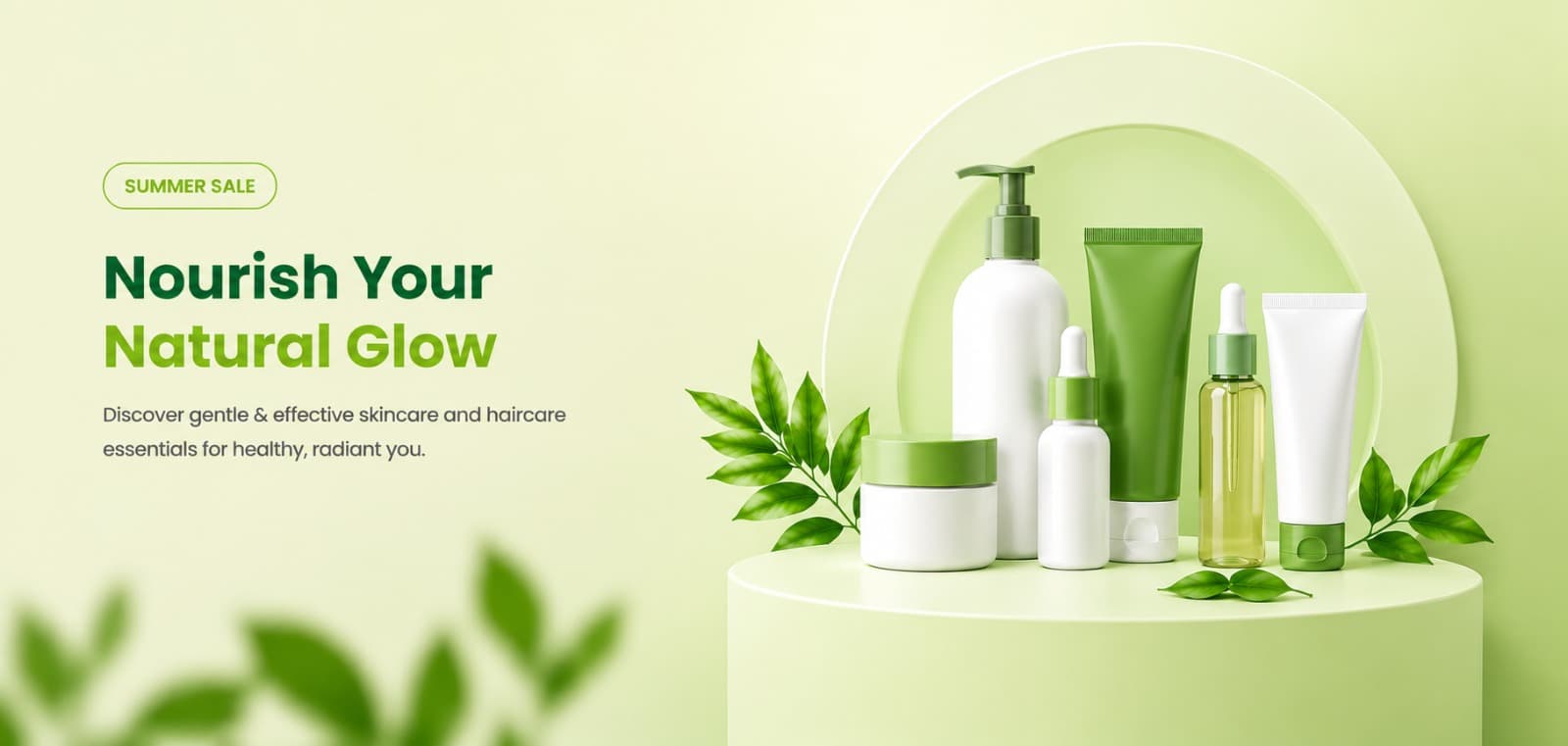 Natural skincare promotion